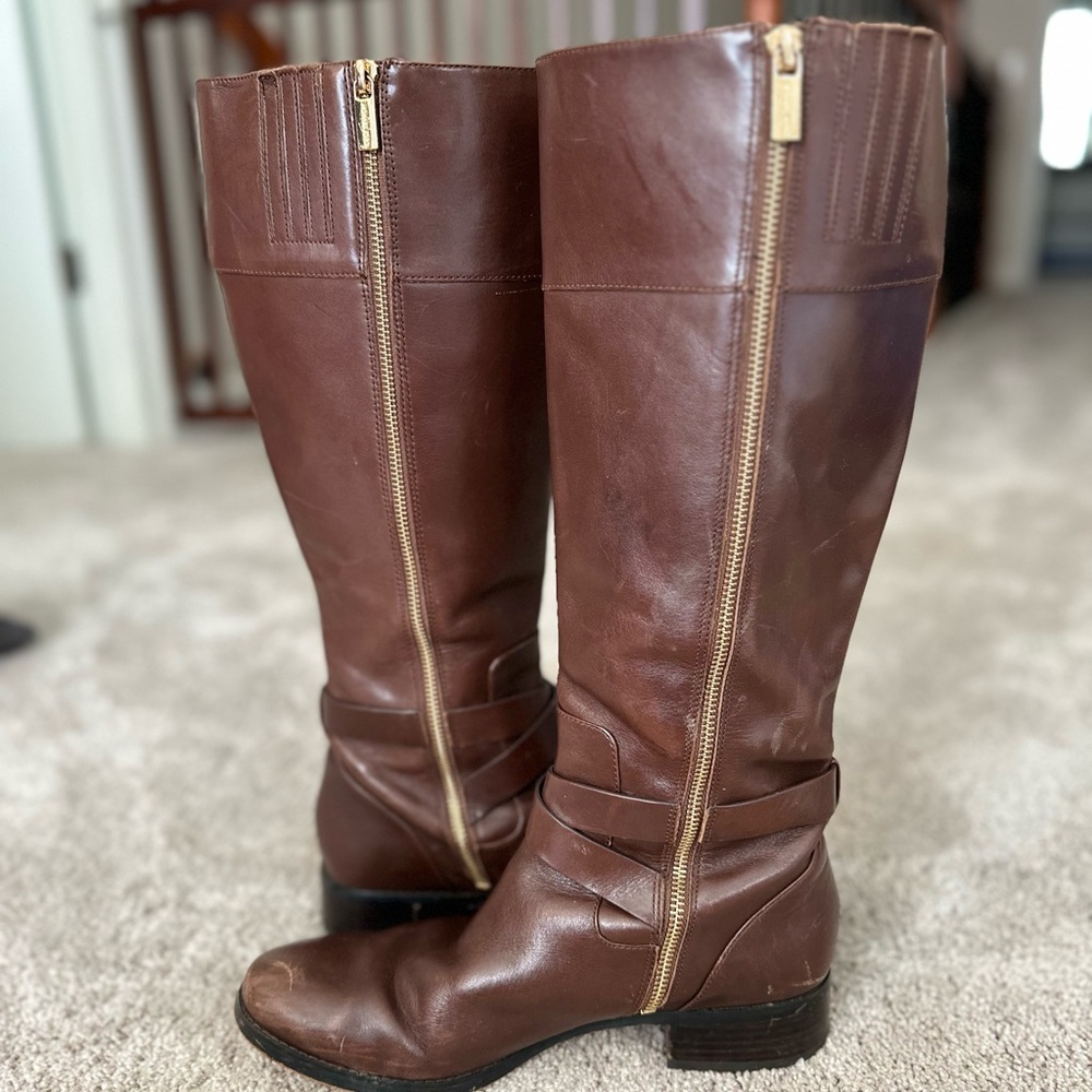 MICHAEL KORS women’s leather riding boots - Picture 5 of 8